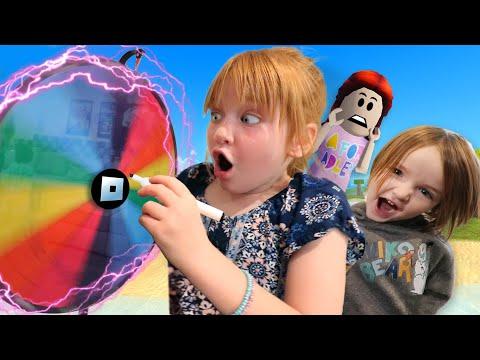 ADLEY & NiKO spin the ROBLOX WHEEL!!  Playing new Games as a Family! pet fashion and gaming movie thumbnail