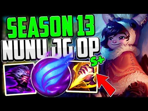 How to Play NUNU JUNGLE & CARRY + Best Build/Runes Season 13 | Nunu Guide S13 League of Legends thumbnail