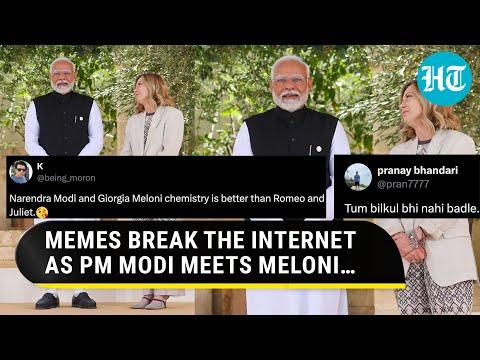 Italy’s Meloni Greets PM Modi With ‘Namaste’; Social Media Erupts With Memes | Watch thumbnail