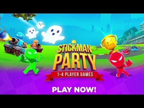 Real Stickman Party 2 3 4 MiniGames ; 18 Games in One Frame with