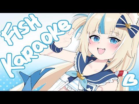 【KARAOKE】first fish karaoke! thumbnail