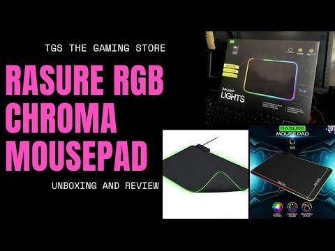 RASURE RGB CHROMA MOUSEPAD UNBOXING AND REVIEW | RGB MOUSEPAD | RASURE MOUSEPAD | RASURE CHROMA thumbnail