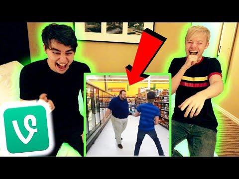 REACTING TO OUR SAM AND COLBY VINE COMPILATION! | Sam Golbach thumbnail