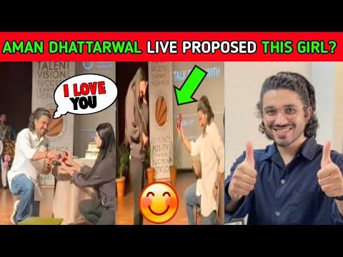 aman Bhattarwal proposed shraddha 😍 || Aman dhattarwal proposed shraddha full video🤩| thumbnail