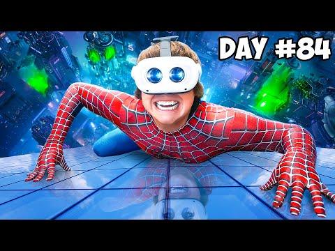 I Survived as Spiderman for 100 Days thumbnail