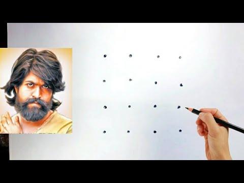 KGF 2 drawing // Rocking Star Yash KGF Drawing // KGF 2 Movie Yash thumbnail