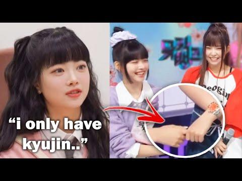 Eunchae and Kyujin (nmixx) being clingy on a live show | How they met & became bestfriends thumbnail