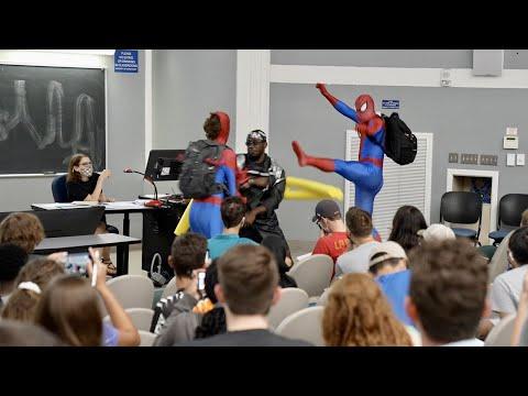 SPIDER-MAN IN CLASS PRANK thumbnail
