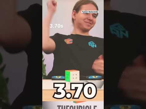 All Of Tymon Kolasinski’s Sub 4 Solves| New ER Record 3.85!| #shorts #youtube @tymon_kolasinski thumbnail