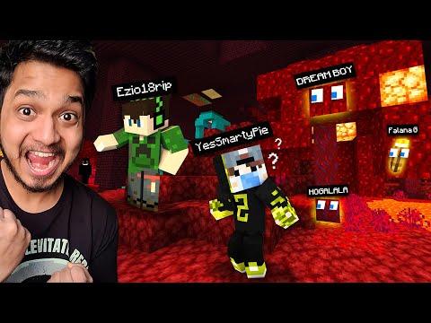Funniest Minecraft Prop Hunt in Nether ft.@YesSmartyPie @DREAMBOYYT @MrFalanaG Himlands Hide & Seek thumbnail
