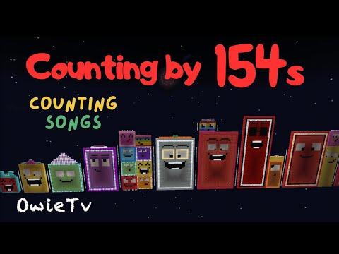 Counting by 154 Song | Minecraft Number Blocks Counting Songs | Math and Number Songs for Kids thumbnail