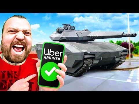 UBER DRIVER IN A TANK PRANK!!! - Eddie Hall thumbnail