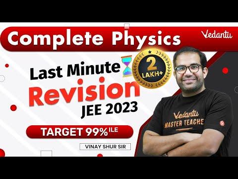 JEE 2023 | Complete Physics Revision | One Shot | Vinay Shur Sir | Vedantu thumbnail