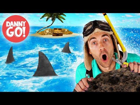 Sharks in the Water! 🦈 | Floor is Lava Game | Brain Break | Danny Go! Dance Songs for Kids thumbnail