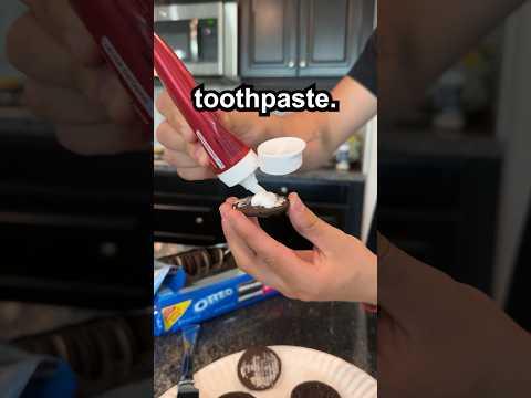 OREO TOOTHPASTE PRANK ON MY COUSIN! 😂 #shorts #shortsfeed thumbnail