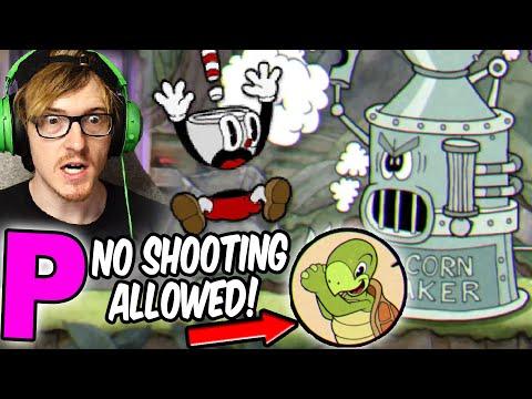 The Cuphead Pacifist Route is INSANELY HARD for a secret reward NO SHOOTING thumbnail