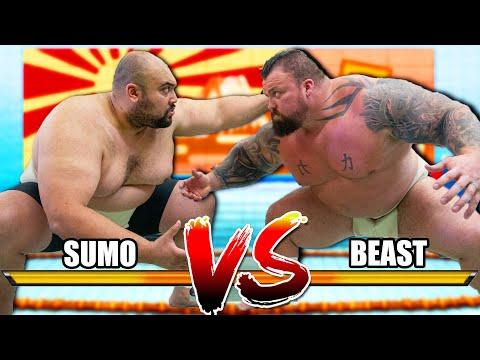 World's STRONGEST Man VS SUMO Champion!! thumbnail