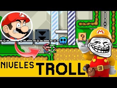 NO PUEDO CONFIAR NI EN LO QUE PIENSO!! - NIVELES TROLL #4 | Super Mario Maker - ZetaSSJ thumbnail