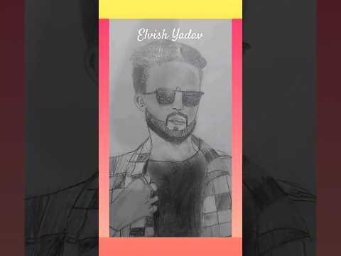 Elvish Yadav sketch #elvishyadav #elvish  #drawing #art #pencilsketch #shorts#short#viral#artist thumbnail