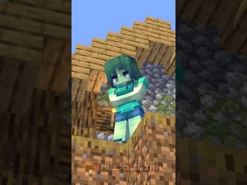 Zombie Girl with fart and poop room of time fast - minecraft animation #shorts thumbnail