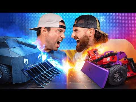 Mark Rober vs Dude Perfect- Ultimate Robot Battle thumbnail