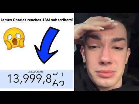 The Moment When James Charles Hit 13M Subscribers! thumbnail