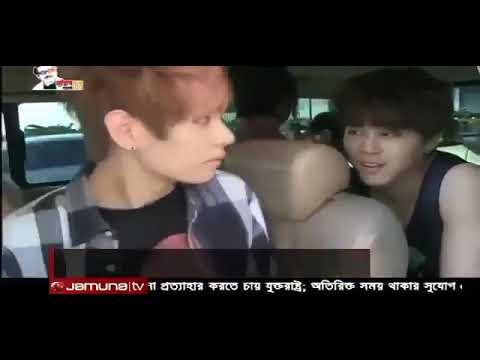 BTS V in Bangladeshi TV news.
//jamuna tv// #kim taehyung thumbnail