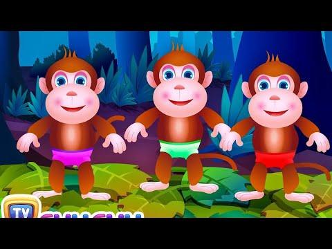 Five Little Monkeys Jumping On The Bed | Part 1 - The Naughty Monkeys | ChuChu TV Kids Songs thumbnail