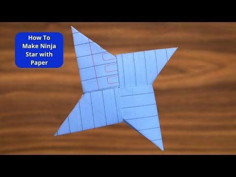 How To Make Ninja Star with Paper - Origami Easy thumbnail