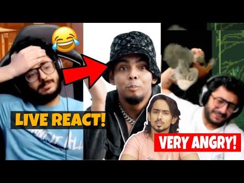 CarryMinati Live🔴 REACT On Abdul's Diss Track & Very Angry!, Adnaan 07, GAURAV ZONE Sorry! thumbnail