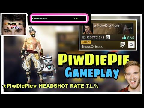★PiwDiePie★ Gameplay free fire || pewdiepie not hacker || hacker or not ||  #pewdiepiegaming thumbnail
