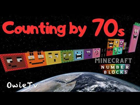 Counting by 70s Song Numberblocks Minecraft | Skip Counting by 70 | Math Songs for Kids thumbnail