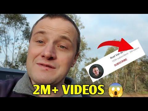 This YouTuber has uploaded 2 MILLION VIDEOS | Roel Van de Paar | YouTube Facts #shorts thumbnail