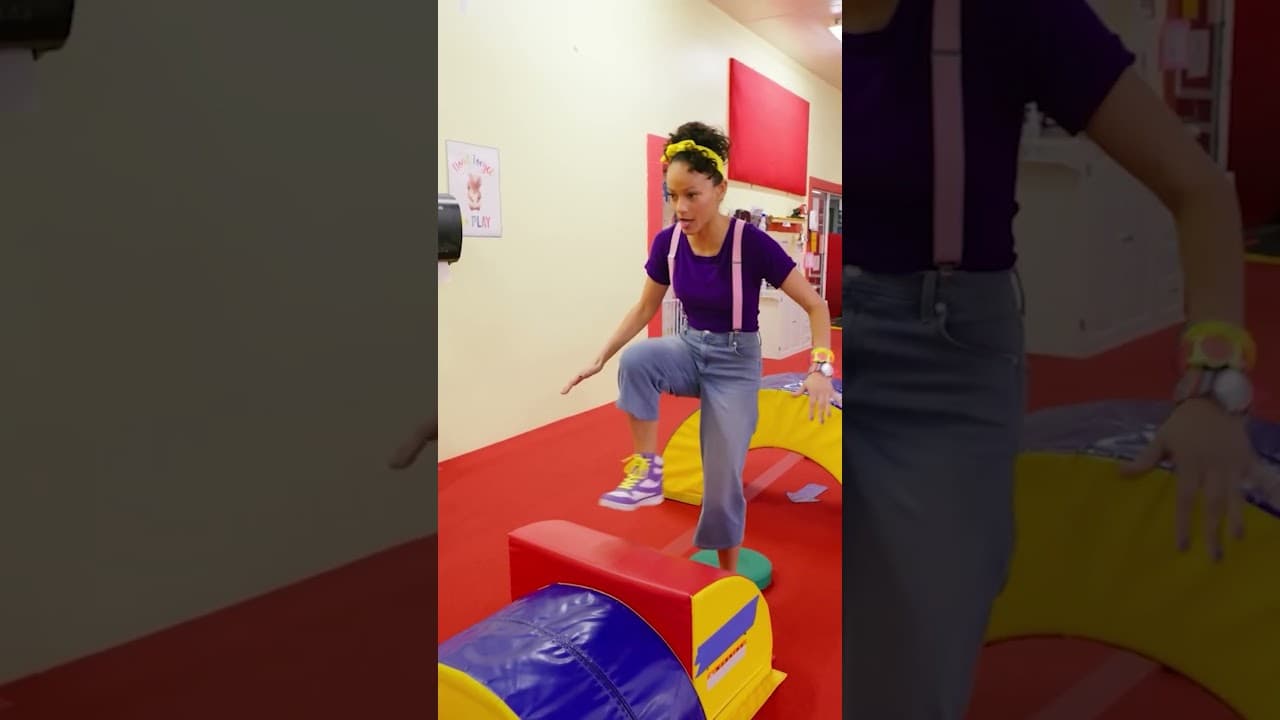 Hi Meekah! | Meekah and the Somersault! #shorts #meekah #blippi