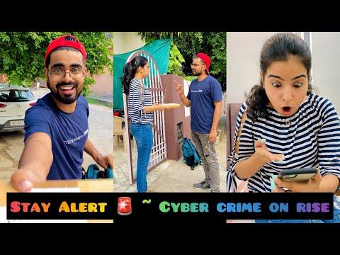 Stay Alert ⚠️ ~ Cyber Crime on Rise 💻 ~ content by - @AkashSagar  ~ Dushyant Kukreja #shorts thumbnail