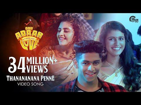 Oru Adaar Love |Thanananana Penne Song| Priya Varrier, Roshan,Noorin Shereef|Shaan Rahman |Omar Lulu thumbnail