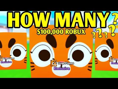 HOW MANY HUGE Floppa's CAN i HATCH with $100,000 ROBUX SPENT? in Pet Simulator X thumbnail