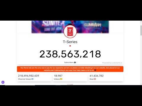 Real-Time T-Series Subscriber Count: Track the Growth of India's Most Subscribed YouTube Channel thumbnail