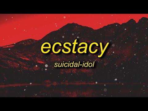 SUICIDAL-IDOL - ecstacy (slowed/tiktok version) Lyrics | sticking out your tongue for the picture thumbnail
