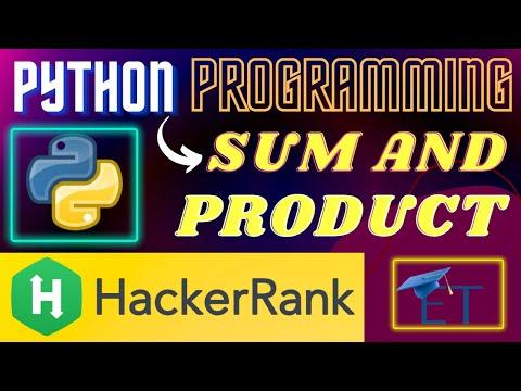 Sum And Product in Hindi || NumPy || HackerRank || Python Programming || Rajnish Chaurasia thumbnail