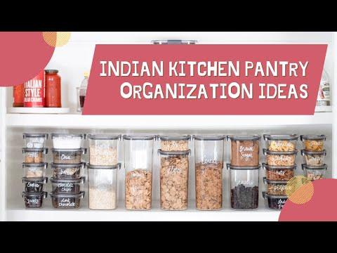 Indian Kitchen Pantry Ko Kaise Organise Kare | Kitchen Organization Ideas Indian Pantry Organization thumbnail