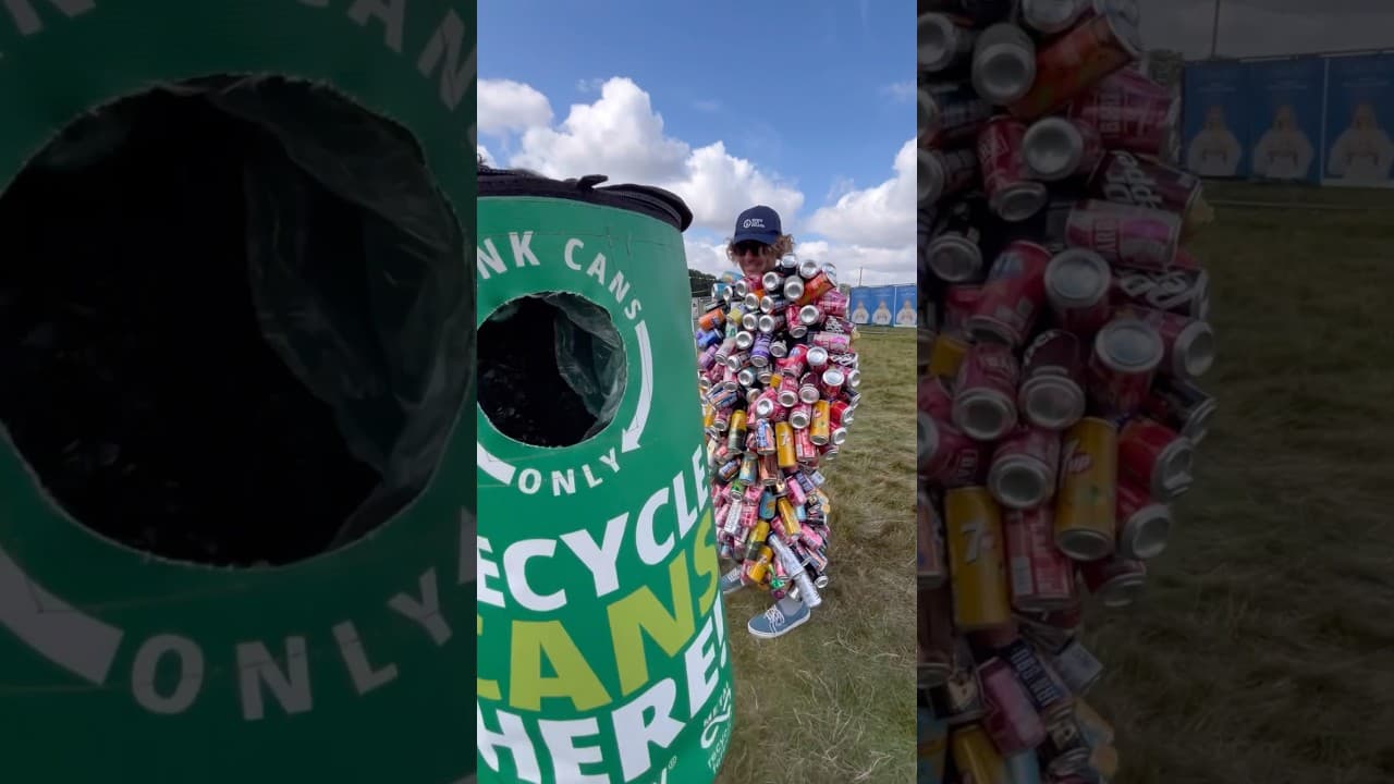 No canny mascots were harmed in the making of this video… but plenty of drink cans were recycled! ♻️