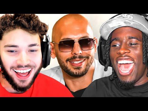 Adin Ross & Kai Cenat FANBOY Over Andrew Tate.. *cringe* thumbnail