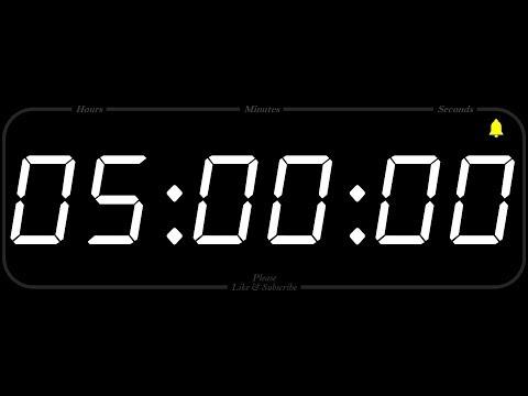 5 Hour - TIMER & ALARM - 1080p - COUNTDOWN thumbnail