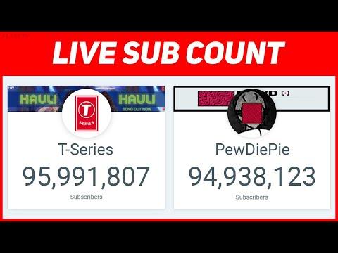 PEWDIEPIE VS T-SERIES LIVE SUB COUNT: CELEBRATING 100 MILLION thumbnail