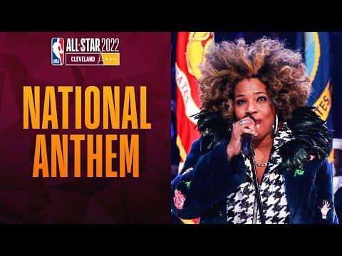 Macy Gray Performs The National Anthem | 2022 NBA All-Star thumbnail
