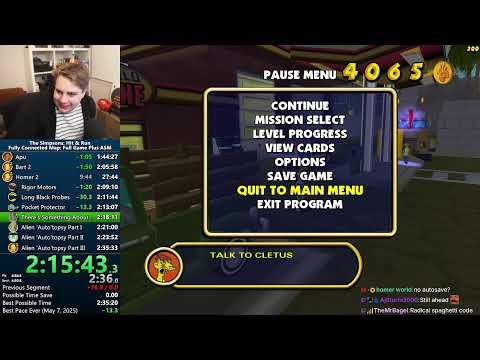 The Simpsons: Hit & Run FULLY CONNECTED MAP ASM SPEEDRUN thumbnail