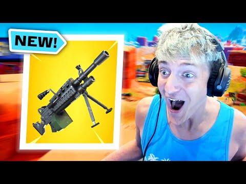 The *NEW* LMG is HERE! INSANE 21 KILL GAME | Fortnite thumbnail