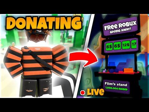 GIVING VIEWERS ROBUX! 🔥