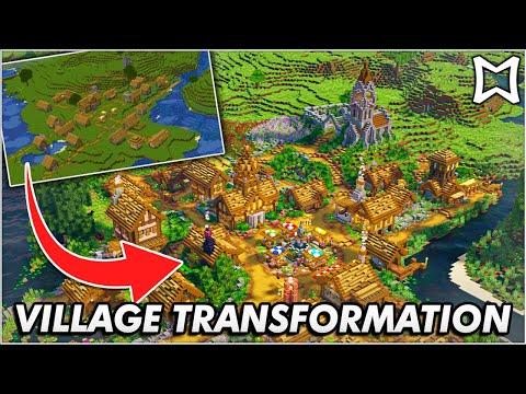 ► Transforming An Entire Village In Minecraft | Full Time-Lapse thumbnail